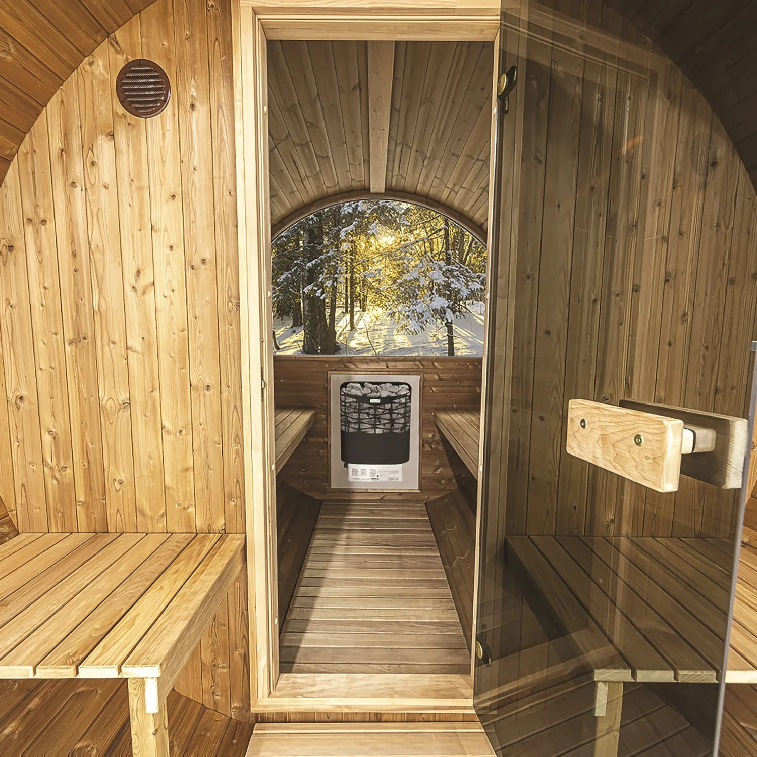 Hekla Barrel 210 - 4 Person Outdoor Sauna - Image 10