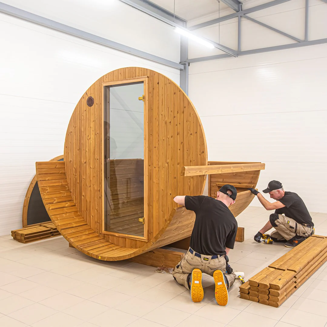Hekla Barrel 210 - 4 Person Outdoor Sauna - Image 34