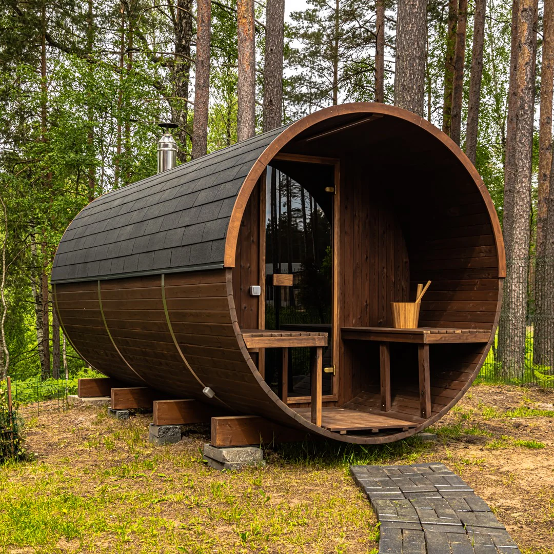 Hekla Barrel 210 - 4 Person Outdoor Sauna - Image 6
