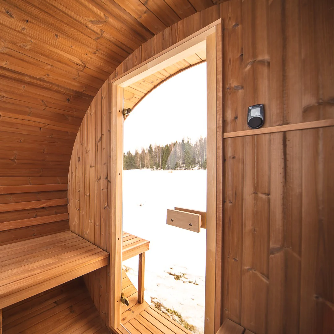 Hekla Barrel 210 - 4 Person Outdoor Sauna - Image 9